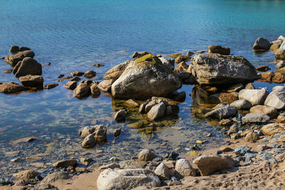 Rocks on beach