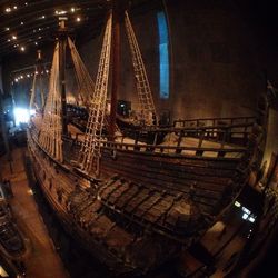 Illuminated built structure at night