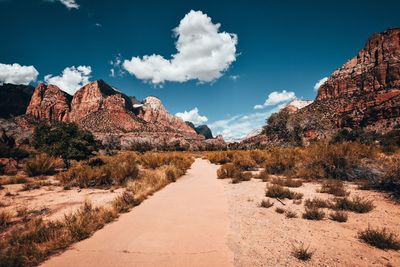 Panoramic view of landscape against sky