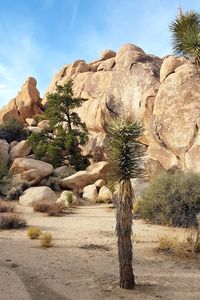 Rock formations in desert