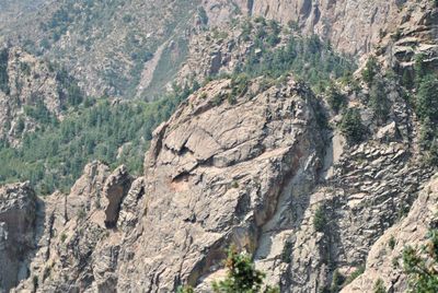 Scenic view of rocky mountains