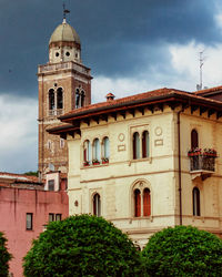 Low angle view of building against sky