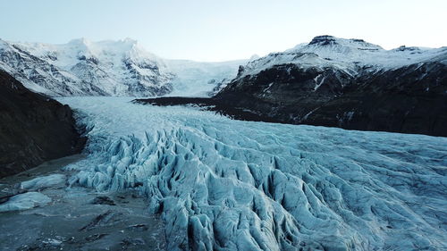 Scenic view of vatnajokull glacier 