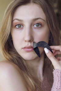 Close-up of young woman