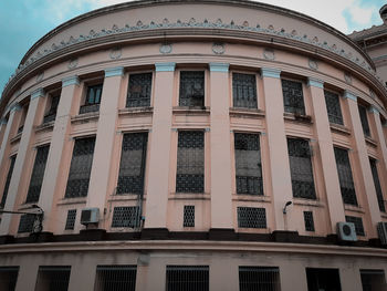 Low angle view of building against sky