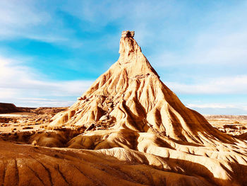 Scenic view of desert against sky