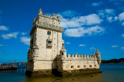 Low angle view of historical building against sky