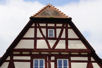 Low angle view of building against sky