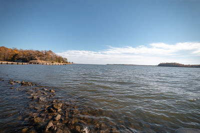 Scenic view of sea against sky