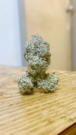 Close-up of broccoli on cutting board