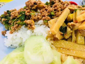 Close-up of food in plate