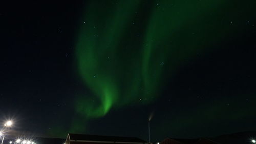 Low angle view of sky at night