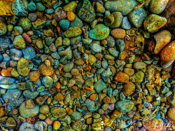 Full frame shot of pebbles