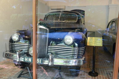 Close-up of vintage car