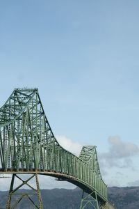 Low angle view of bridge against sky