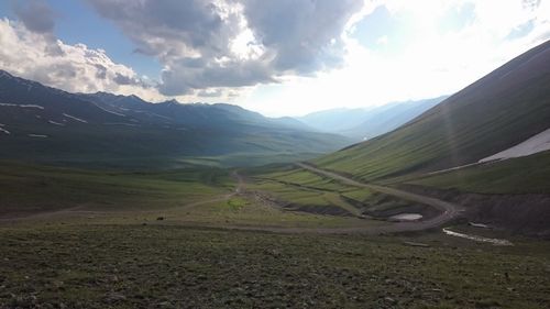 Scenic view of landscape against sky