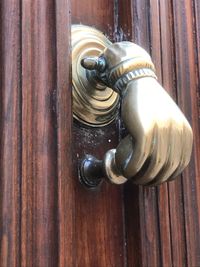 Close-up of door knocker