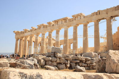 Exterior of temple against sky