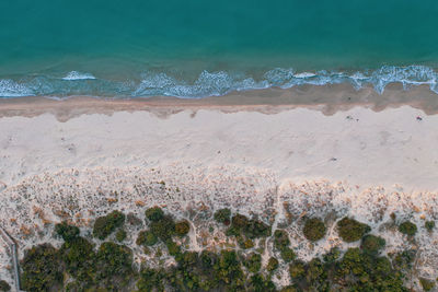 Scenic view of beach against sea