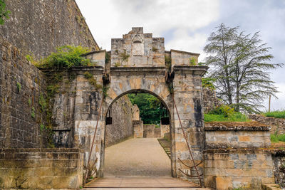 View of old ruins