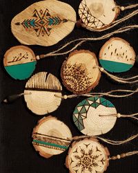 Handmade wood necklaces