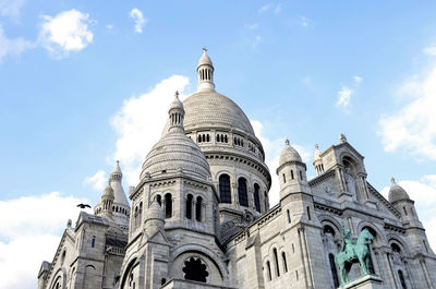 Low angle view of basilique du sacre coeu against sky