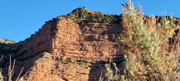 Rock formations against sky