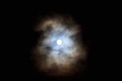 View of moon at night