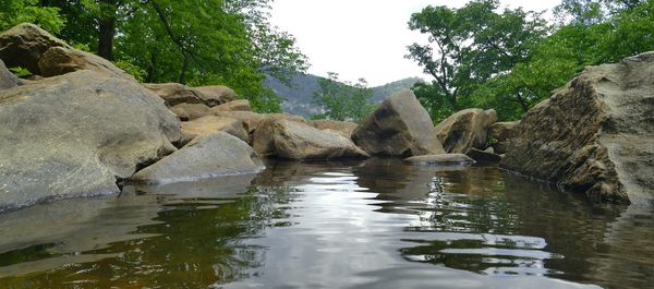 Scenic view of rock formations