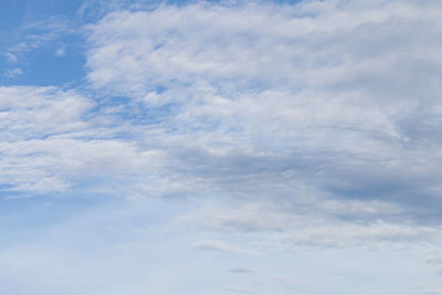 Low angle view of clouds in sky