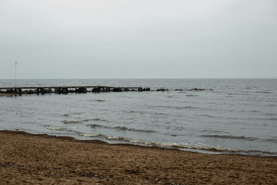 Scenic view of sea against sky