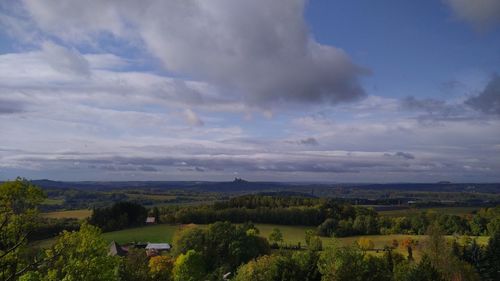 Scenic view of landscape against sky