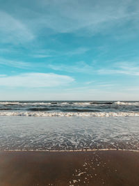 Scenic view of sea against sky