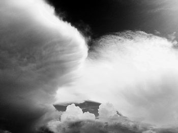 Low angle view of cloudy sky