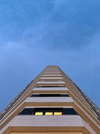 Low angle view of modern building against sky