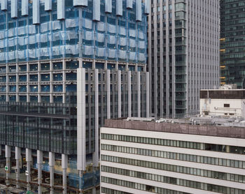 Full frame shot of modern glass building