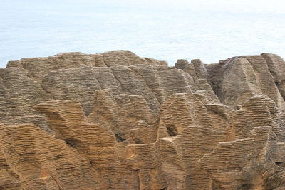 Close-up of rocks on shore