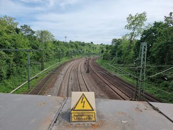 Railway from bridge