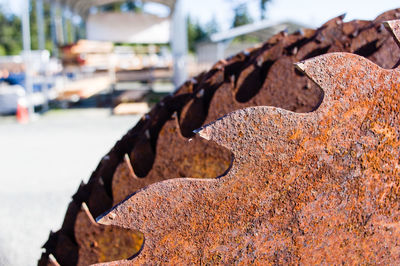 Close-up of rusty metal