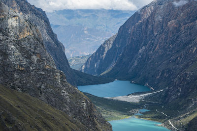 Scenic view of lake and mountains