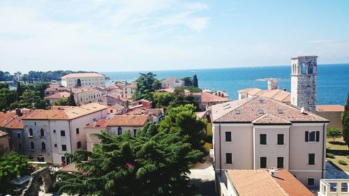 Residential buildings in town