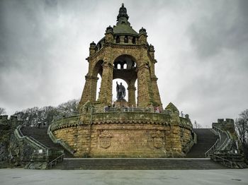 Low angle view of historical building against sky