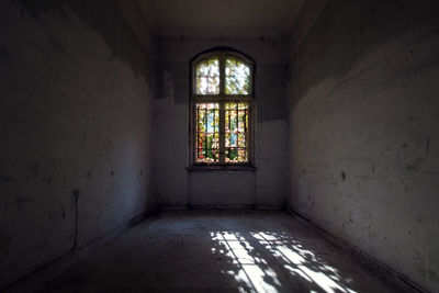 Interior of abandoned building