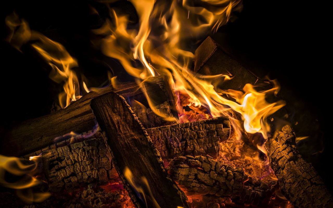 fire, burning, flame, fire - natural phenomenon, heat - temperature, wood - material, log, wood, glowing, firewood, night, orange color, no people, nature, bonfire, close-up, motion, illuminated, outdoors, tree, campfire