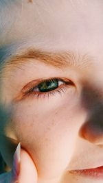 Close-up portrait of boy