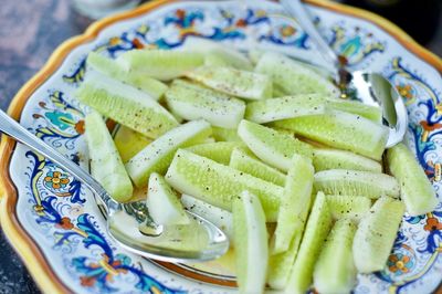 Close-up of vegetables in bowl