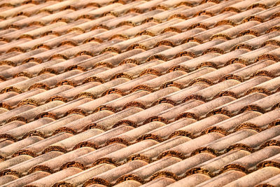 Full frame shot of roof tiles