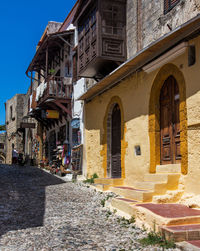 Street amidst buildings in town