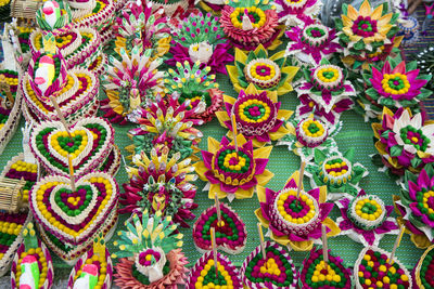 Full frame shot of multi colored flowering plants