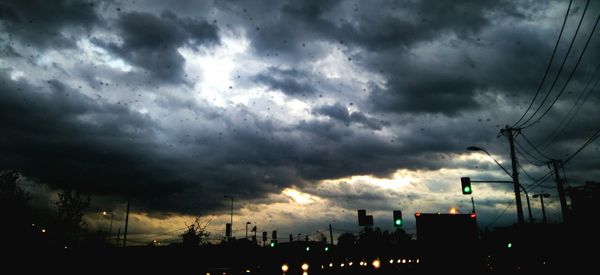 Low angle view of cloudy sky